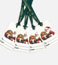 Set of 4 Plantable Christmas Gift Tags, Wildflower Seed Paper Festive Santa Tags