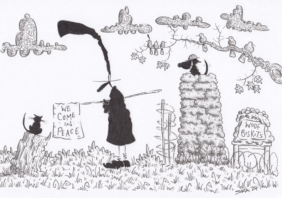 'The Cat' an A4 sized original artwork