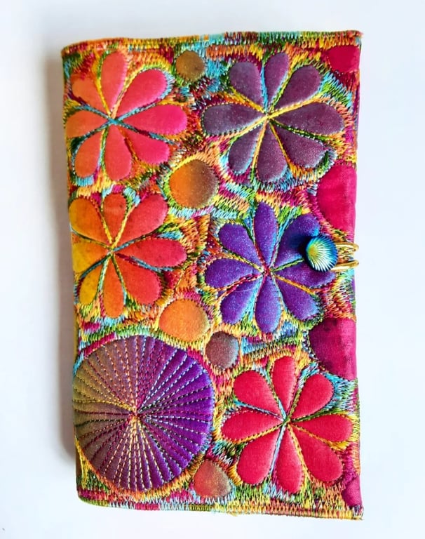 Summer Seconds Notebook with Free Machine Embroidery Cover