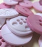 Pale Pink Craft Button Embellishment Mix, Color Me Pink - Image 2