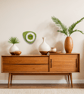 Mid Century Modern Royalexe™ Laminate Clock By Royale - The Pebble Avocado Green - Image 2
