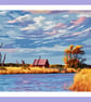 Norfolk Broads Old Hut Norfolk Greeting Card A5 Size  - Image 1