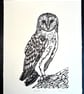 Barn Owl - Lino Print - Image 3