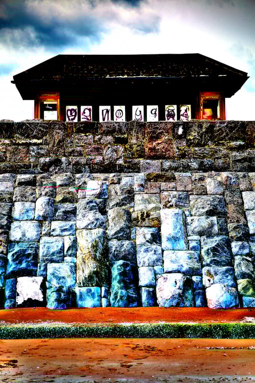 Print Preston Beach Vandalised Shelter Paignton Torquay Devon 12x8 Picture