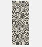 268D - Geometry Cross Stitch Pattern: Alexander Girard Tribal Art ORANGE RED - Image 3