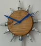 Sunburst Wall Clock, Repurposed Spark Plugs - Image 7