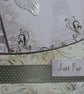 Best Wishes Just For You Card - Floral Pocket & Tag  - Image 6