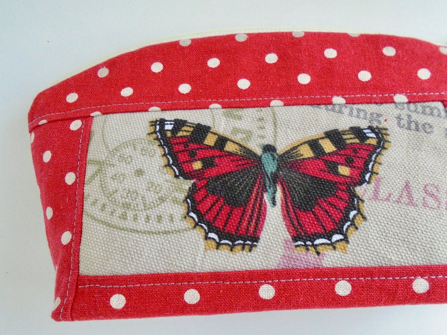  SPECIAL OFFER  Cotton Make Up Bag - Butterfly 
