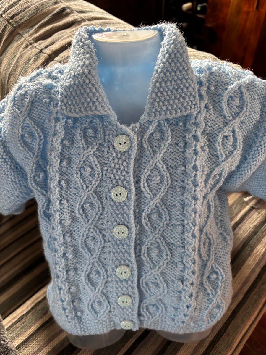 Baby jacket pale blue