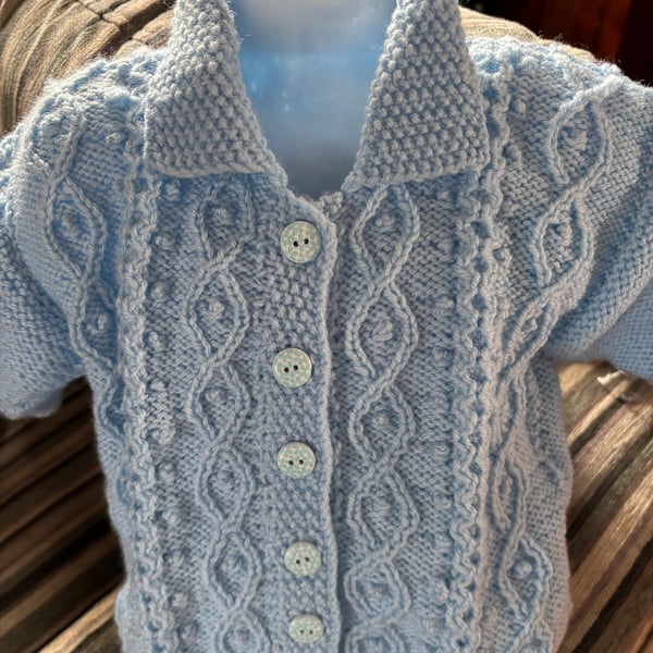 Baby jacket pale blue