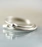 Stacking Ring Set - Silver Argentium Rings - Elegant Set of 3 Stackable Rings - Image 2