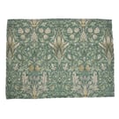 Placemat William Morris Green Snakeshead Yellow Grey Table Setting 14"x10"