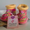 Baby Girl's Booties  6-9 months size