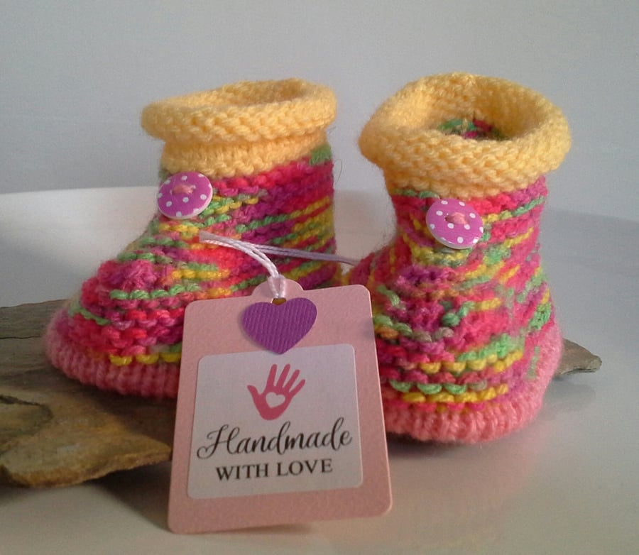 Baby Girl's Booties  6-9 months size