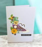 Handmade “Just to Say” Card Floral Sneaker Design
