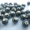 5mm grey porcelain beads