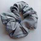 Satin silver grey scrunchie