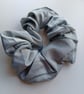 Satin silver grey scrunchie