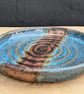 Dark turquoise speckled spoon rest - Image 3
