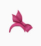 Cerise Pink Sinamay Fascinator Hat for Weddings, Ascot, Race Day Occasions - Image 2