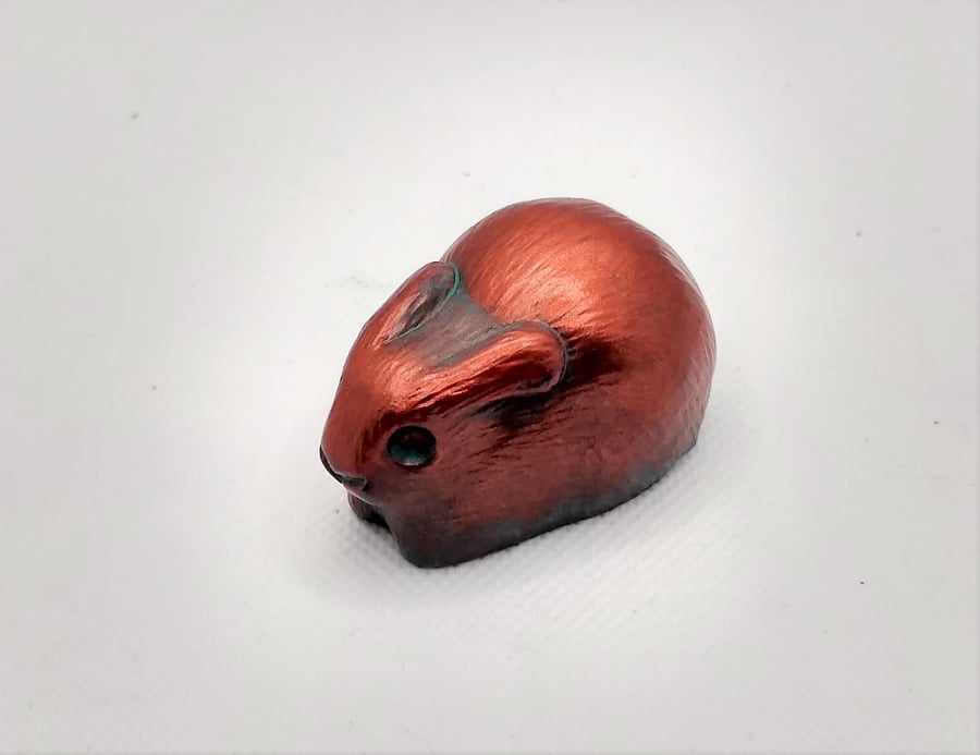The Rabbit Small Totem Figurine Copper Effect