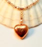 Freshwater Pearl Necklace, Copper Heart & Swarovski Crystals - Handmade In Devon - Image 8
