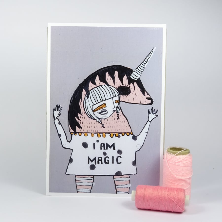 Small 'I am magic' Poster Print