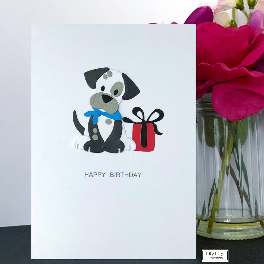 Dalmatian dog Birthday Card by Lily Lily Handmade 