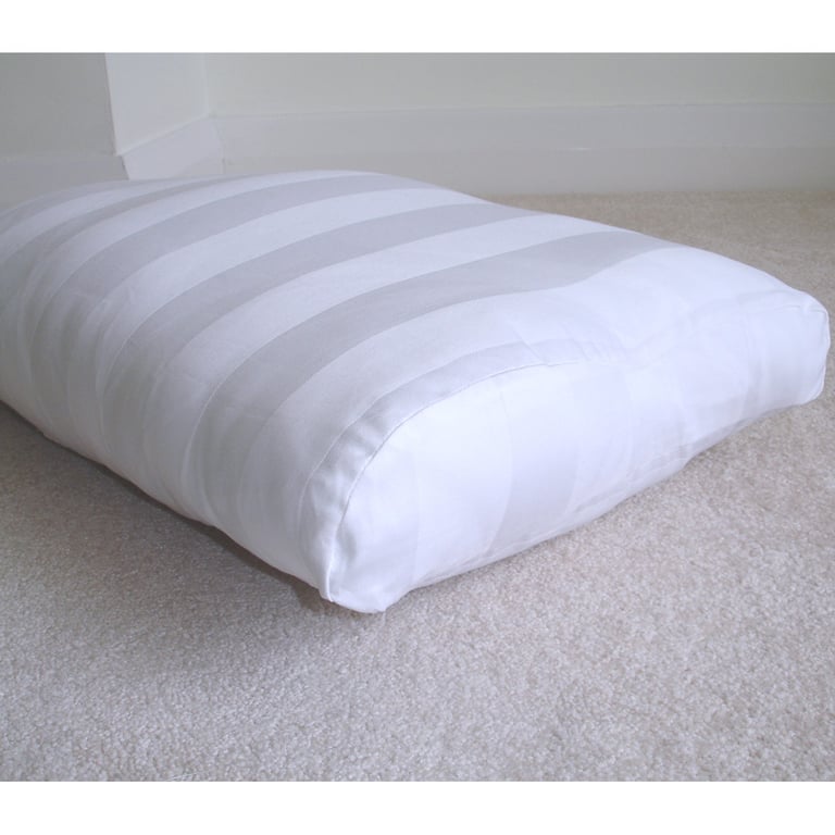 Tempur Original Pillow COVER ONLY 100% Cotton White Stripes QUEEN LARGE 60cm