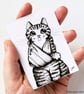 SALE - Sad Tabby Cat Wearing a Sling - Inktober 2019 - Day 19 - Ink Drawing - Image 2