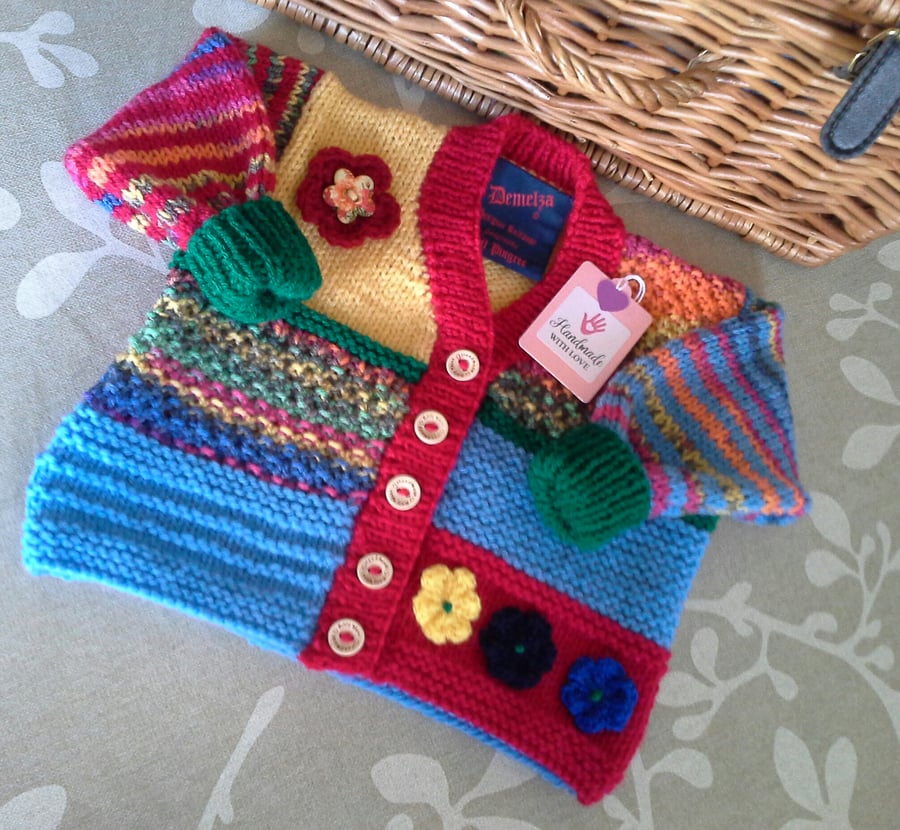 Order for Shirley 18-24 months Patchwork Cardigan