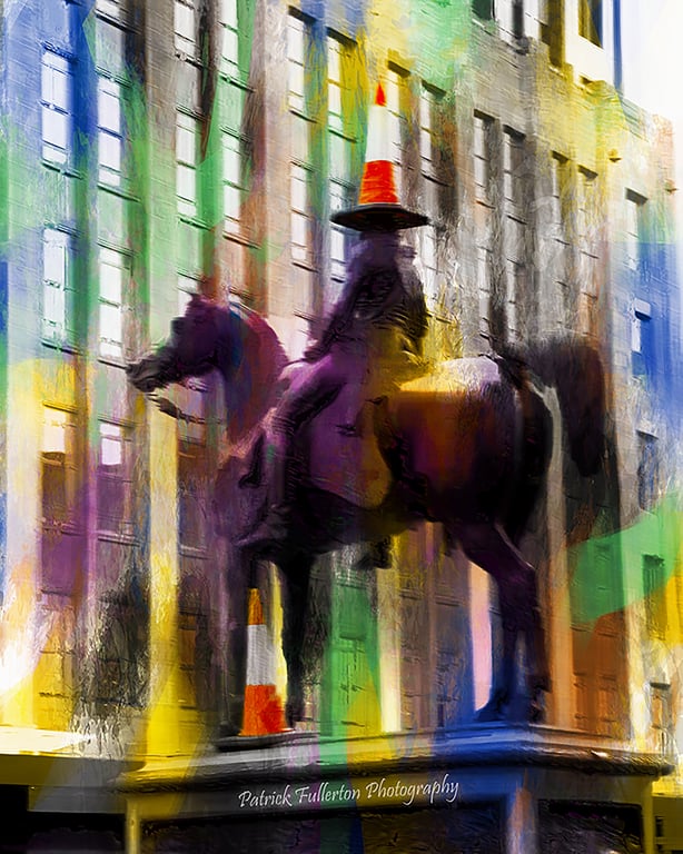 Abstract of Cone Head Glasgow, photography, Photo print 8"x 10" mounted 10 x 12"