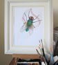 Fly Ball, Sport and a Fly. Original Painting - Image 6