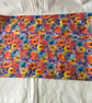 Yellow floral tie waist apron with three pockets, Half Apron - Image 3