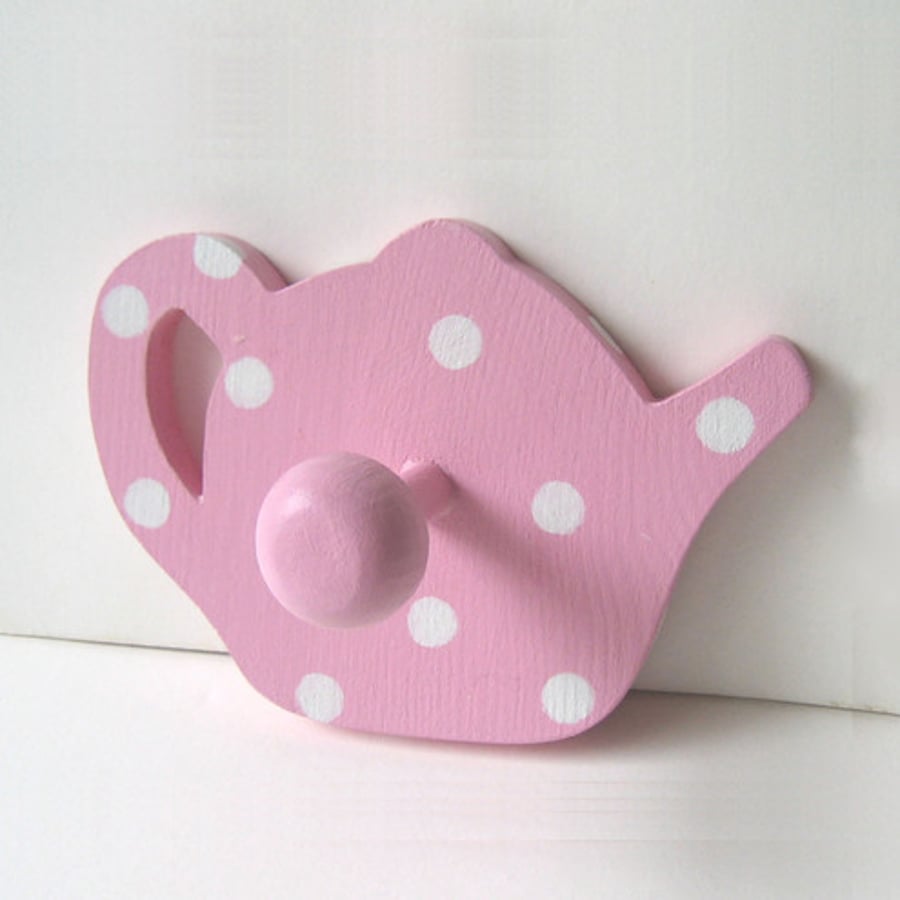 Pink Teapot Clothes Peg