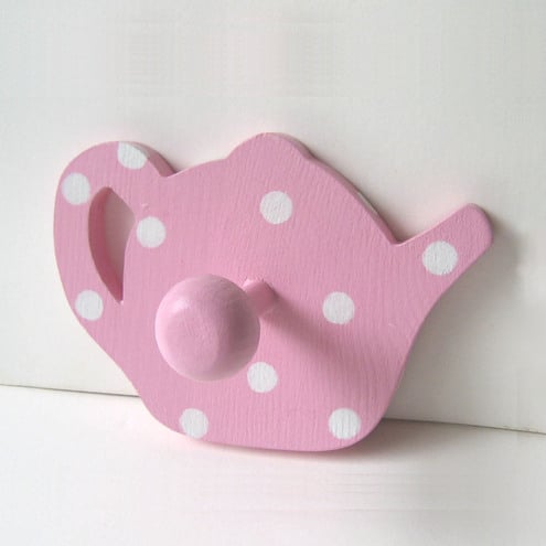 Pink Teapot Clothes Peg