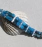 Teal Apatite Gemstone Beaded Bracelet "Catalina" - Image 4