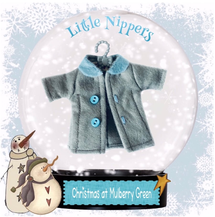 Little Nippers’ Grey and Pale Blue Coat