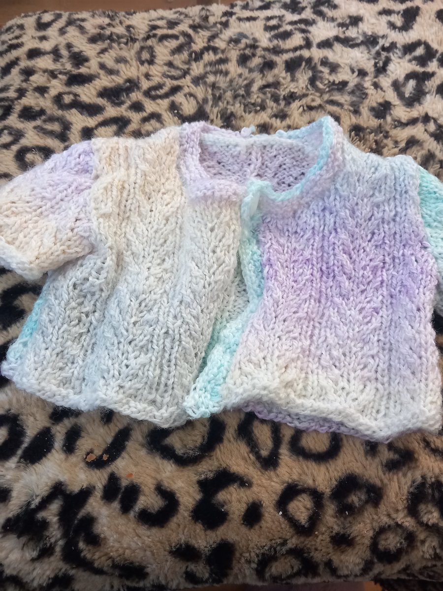 Baby short sleeved lacy cardigan 0-3 months childs jacket