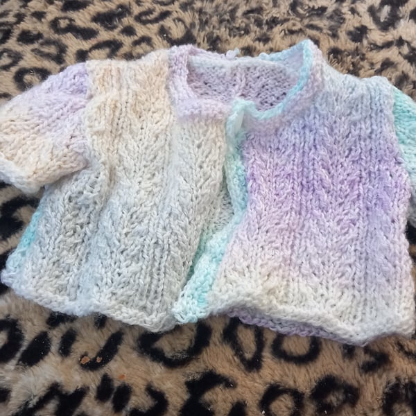 Baby short sleeved lacy cardigan 0-3 months childs jacket