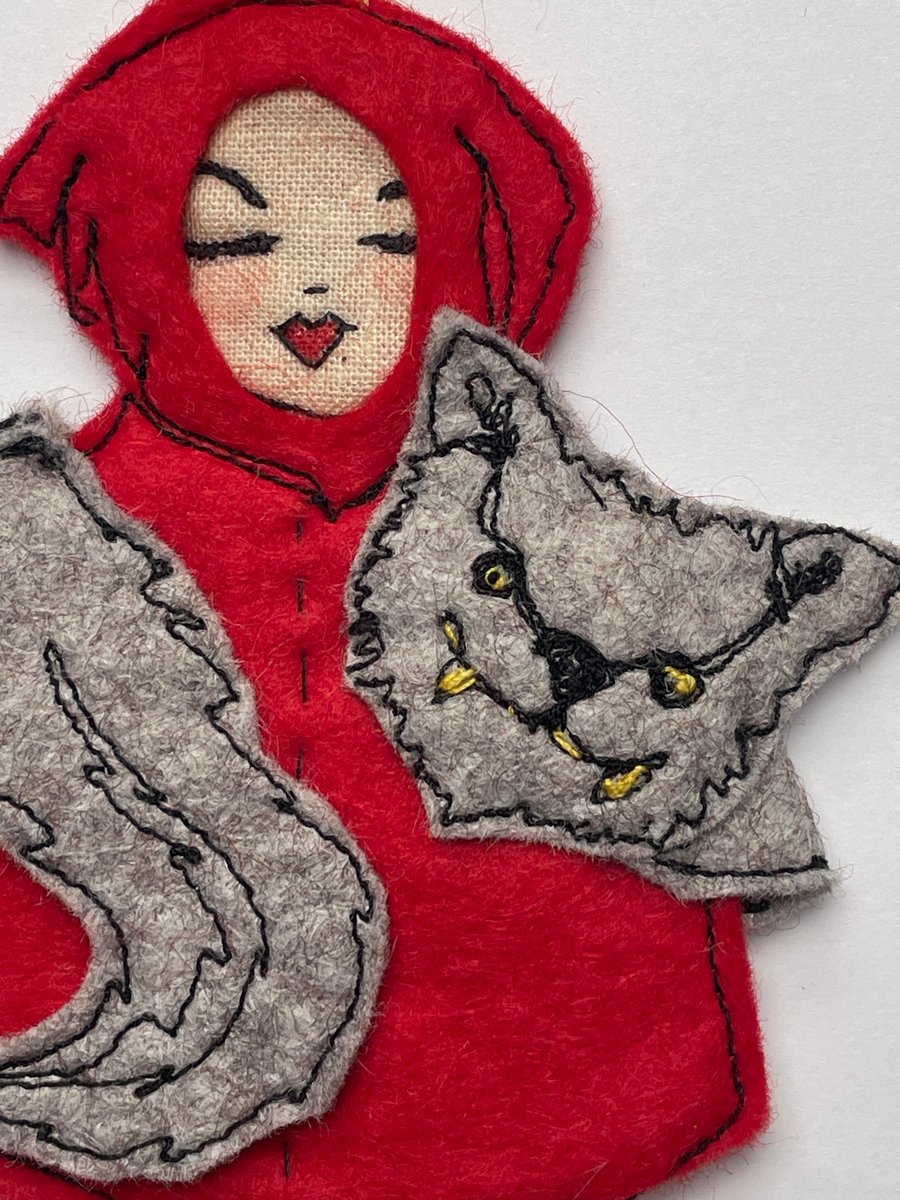 Little Red Riding Hood and the Wolf Christmas Decoration 