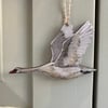 Sustainable Swan Christmas Decoration 