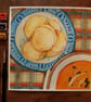 Cheesy scones and pumpkin soup on an autumn day original art  - Image 1