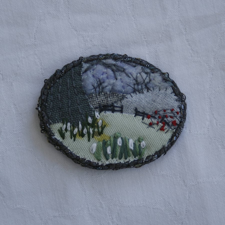 Winter Fields - Brooch