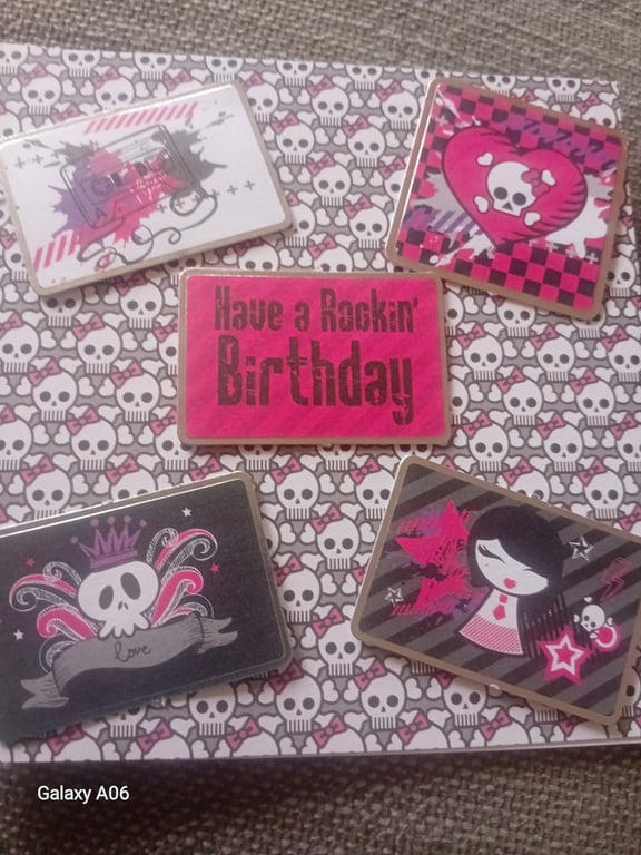 Rocking Modern Birthday Card handmade