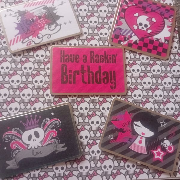 Rocking Modern Birthday Card handmade