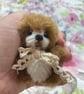 Miniature Otter - Puddling, tiny hand sewn artist bear - Image 1