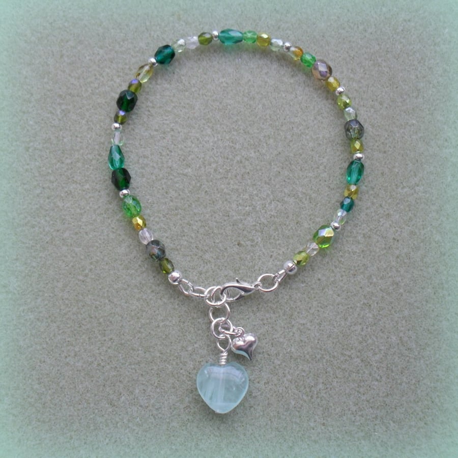 Glass Beaded Anklet AN005