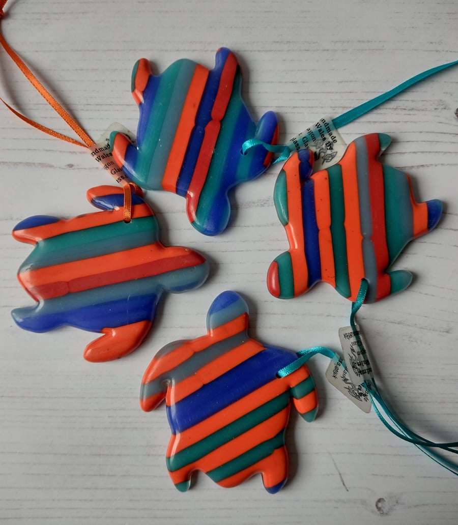 Beachy Blues Turtle Suncatcher, Perfectly Imperfect