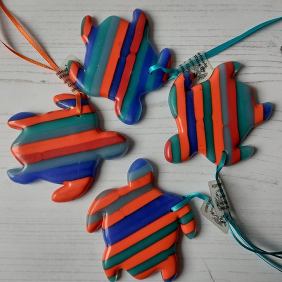 Beachy Blues Turtle Suncatcher, Perfectly Imperfect